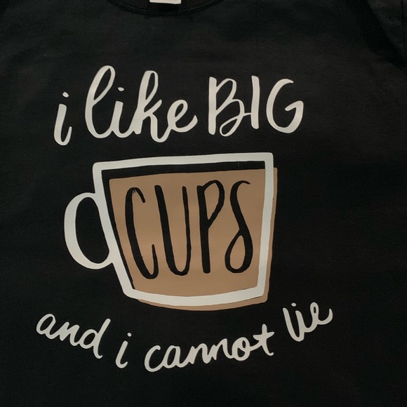 Made2order I like big CUPS and I cannot lie shirt - Picture 3 of 5